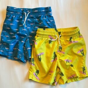 Old Navy - 2 Pair Swim Trunks Sz 6/7